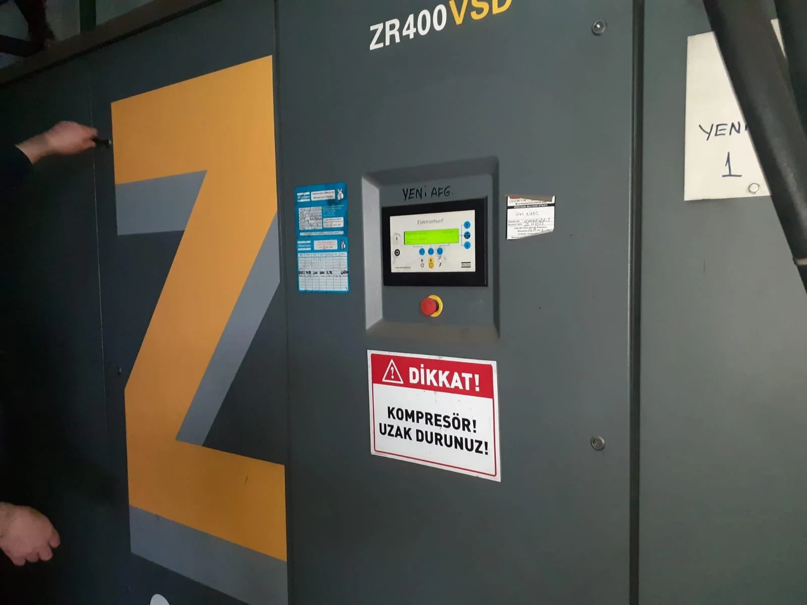 Atlas Copco ZR400 VSD %100 Yağsız Sistem